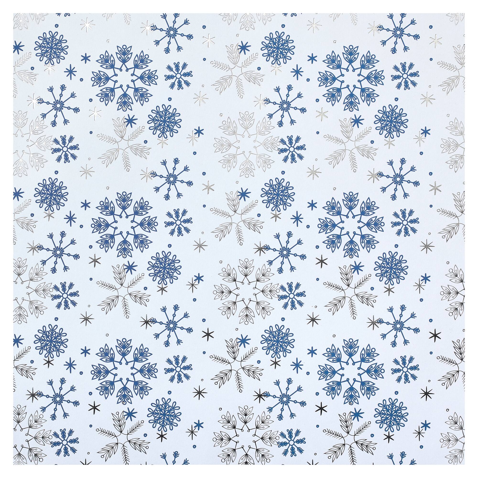 24 Pack: Snowflakes Double-Sided Cardstock Paper by Recollections™, 12" x 12"